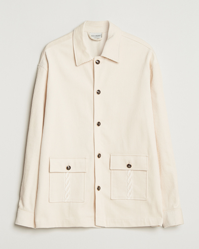 Drôle de Monsieur Corduroy Overshirt Ecru – Vit