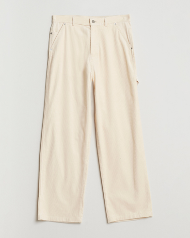 Drôle de Monsieur Baggy Corduroy Workwear Pants Ecru – Vit