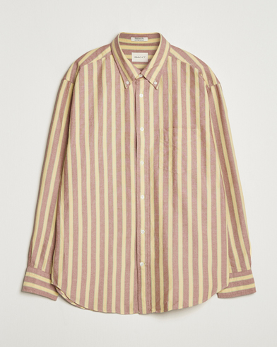 Gant Relaxed Fit Striped Heritage Oxford Shirt Modern Rust – Flerfärgad