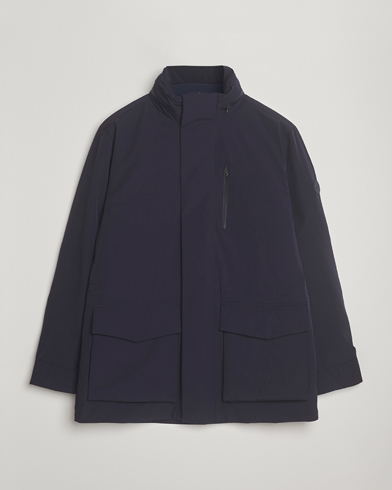 Gant Double Mid Length Field Jacket Evening Blue – Blå