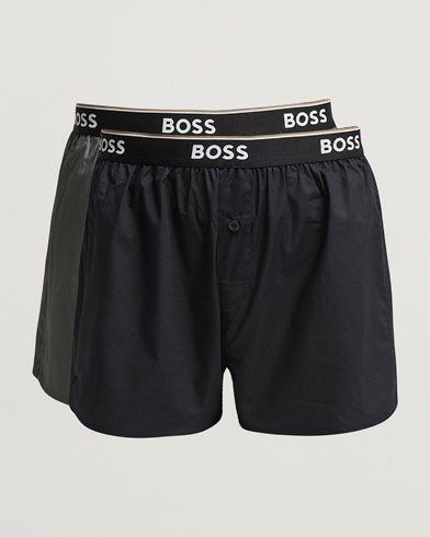 Herr | BOSS BLACK | BOSS BLACK 2-Pack Boxer Shorts Green/Black