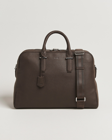 BOSS BLACK Madison Holdall Dark Brown