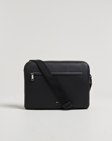BOSS BLACK Ray Flap Messenger Bag Black – Svart