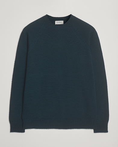 John Smedley Denver Extra Fine Merino Crew Neck Richardson Green – Grön