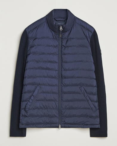 GANT Mixed Media Hybrid Jacket Evening Blue, Herr, Hybridjackor, Blå, Storlek S