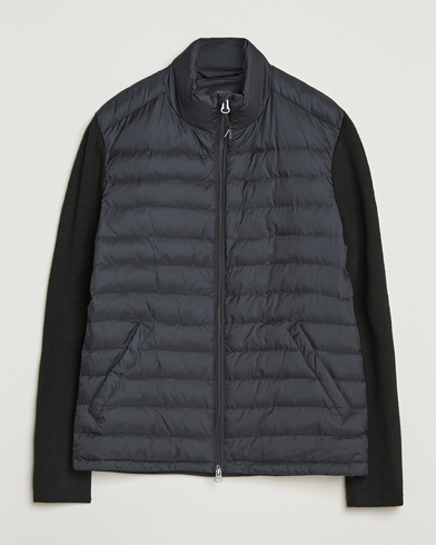 GANT Mixed Media Hybrid Jacket Black, Herr, Hybridjackor, Svart, Storlek S
