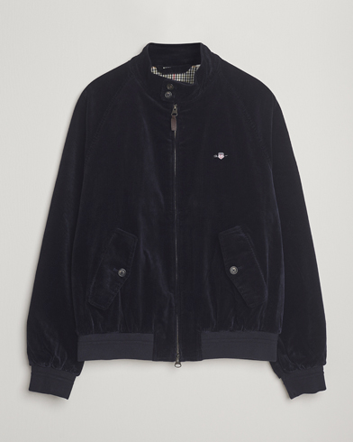 Gant Corduroy Harrington Jacket Evening Blue – Blå