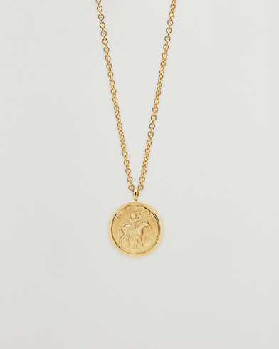 Tom Wood Coin Pendant Necklace Gold – Guld