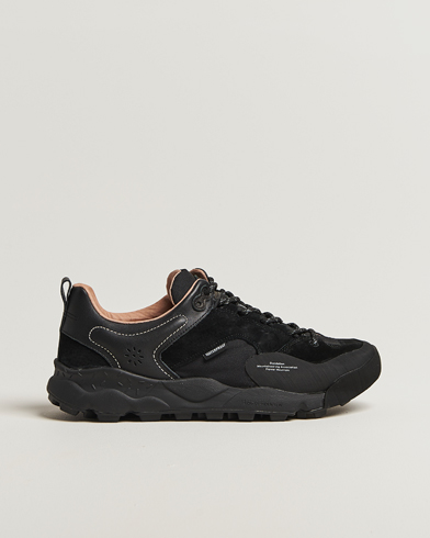 Flower Mountain Back Country Suede/Leather Sneaker Black – Svart