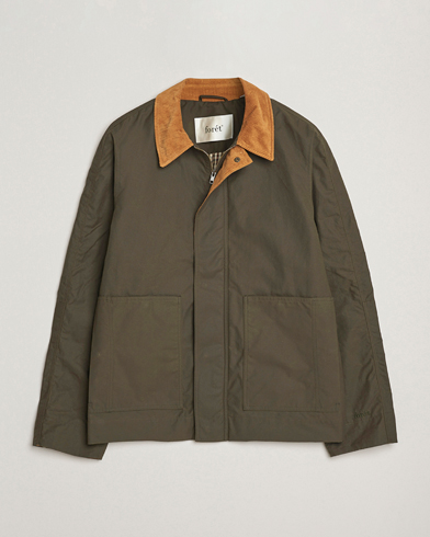 Forét Aspen Oilskin Jacket Army – Grön