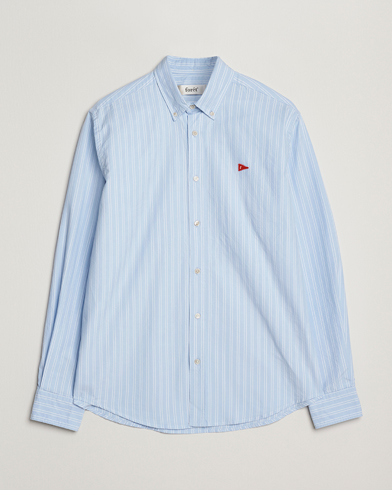 Forét Flag Regular Fit Oxford Shirt Light Blue Stripe – Blå