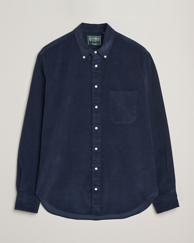 Herr | Gitman Vintage | Gitman Vintage Corduroy Button Down Shirt Navy