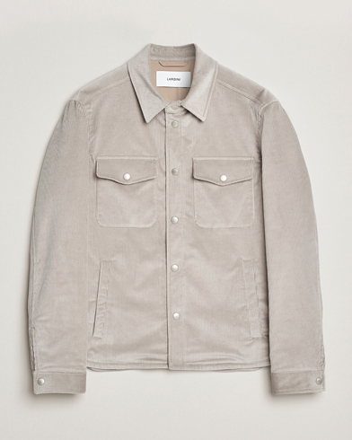Herr | Lardini | Lardini Corduroy Overshirt Taupe