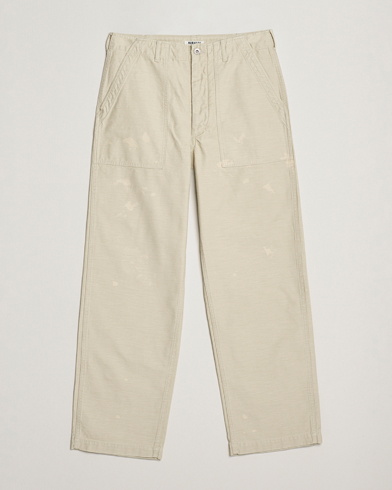 Herr | Auralee | Auralee Bleached Satin Baker Pants Ivory