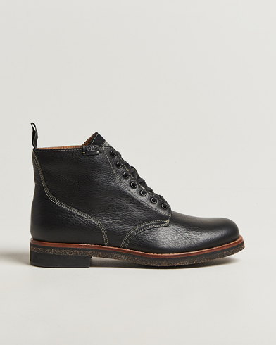 Polo Ralph Lauren Radford Oiled Leather Boot Black Calf – Svart