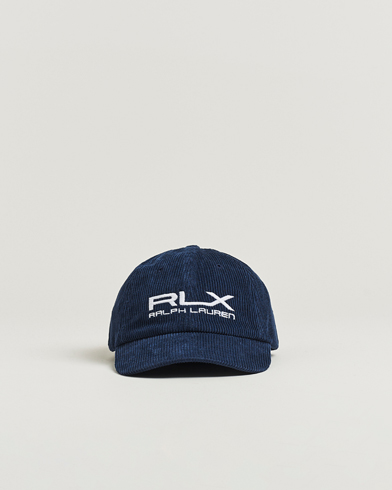RLX Ralph Lauren Corduroy Cap Refined Navy – Blå