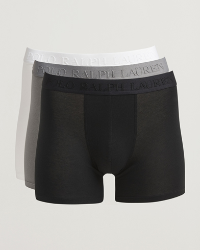 Polo Ralph Lauren 3-Pack Boxer Briefs Black/Grey/White – Svart