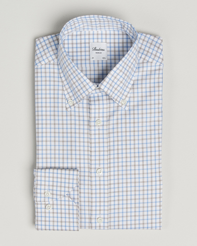  Regular Fit Overcheck Button Down Shirt White