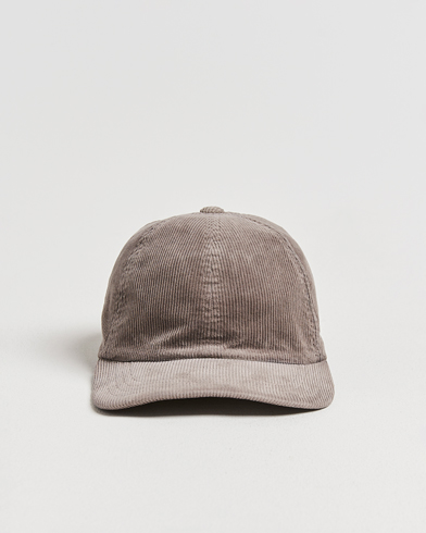 Sunspel Corduroy Cap Bark – Brun