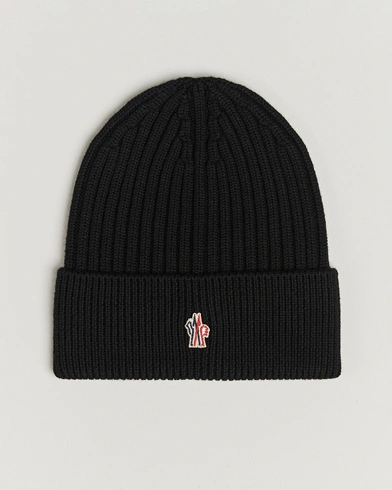 Herr | Moncler Grenoble | Moncler Grenoble Rib Wool Beanie Black