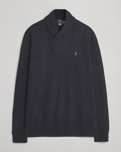 Polo Ralph Lauren Shawl Collar Pullover Polo Black – Svart