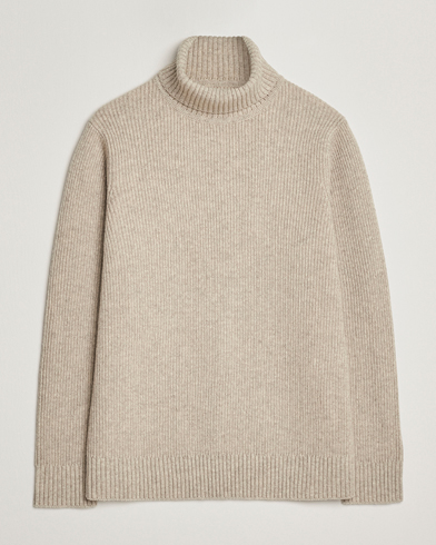 Herr | Charles Tyrwhitt | Charles Tyrwhitt Chunky Merino Roll Neck Oatmeal
