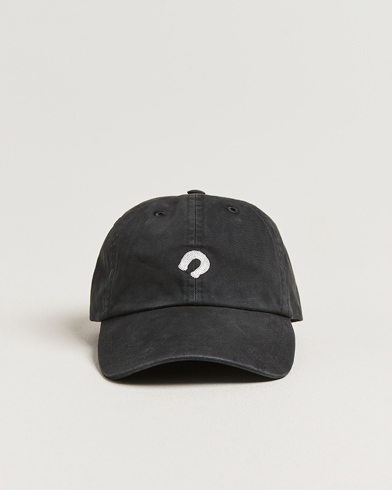 Drake's Horseshoe Chainstitch Cap Black – Svart