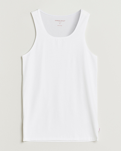 Derek Rose Pima Cotton Tank Top White – Vit