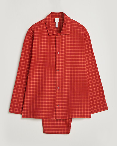 Calvin Klein Flannel Pyjama Set Red – Röd