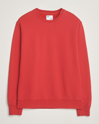 Colorful Standard Classic Organic Crew Neck Sweat Scarlet Red – Röd