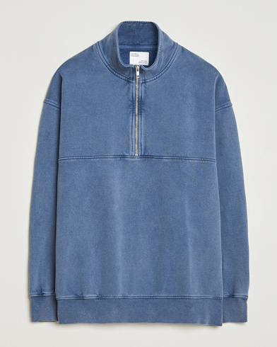 Colorful Standard Classic Organic Half-Zip Neptune Blue – Blå