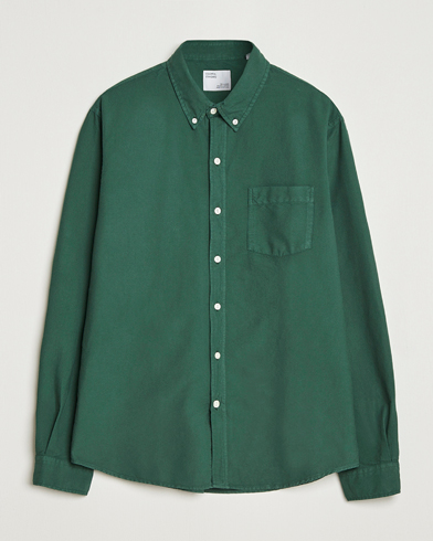 Colorful Standard Classic Organic Oxford Button Down Shirt Emerald Green – Grön