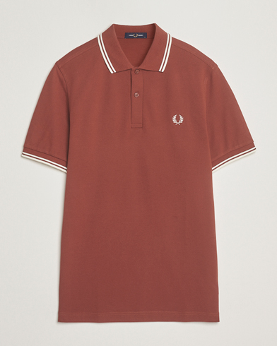 Fred Perry Twin Tipped Fred Perry Shirt Whiskey Brown, Herr, Piké, Brun, Storlek XXL