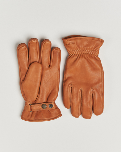 Hestra Burensvik Deerskin Wool Pile Glove Cognac – Beige