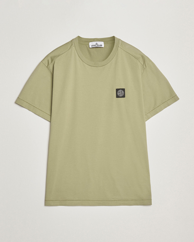 Stone Island Garment Dyed Cotton Jersey T-Shirt Sage – Grön