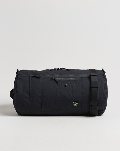 Stone Island Aluminum Tela Cotton Ripstop Weekendbag Black – Svart