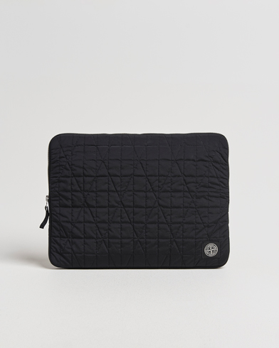 Stone Island Quilted Nylon Metal Laptop Case Black – Svart