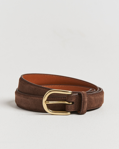 Kamakura Shirts Vintage Ivy Horseshoe Buckle Belt Brown Suede – Brun