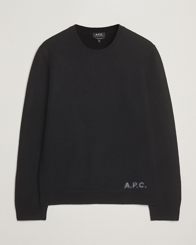 A.P.C. Edward Wool Knitted Sweater Black – Svart