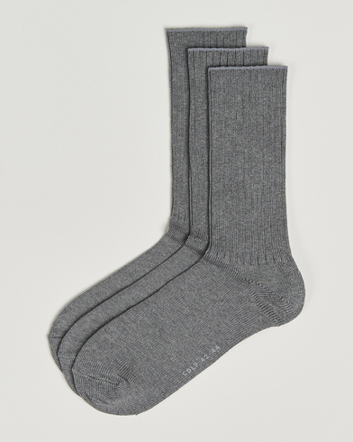 CDLP 3-Pack Tennis Socks Grey Melange – Grå