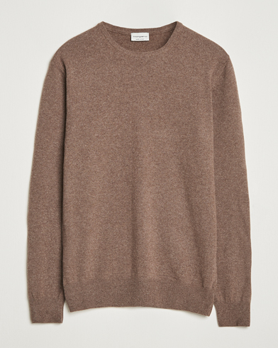 Morgano Wool/Cashmere Crewneck Brown – Brun