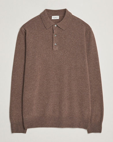 Morgano Wool/Cashmere Polo Brown – Brun