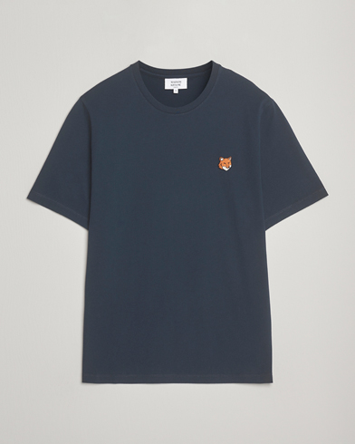 Maison Kitsuné Fox Head T-Shirt Classic Navy – Blå