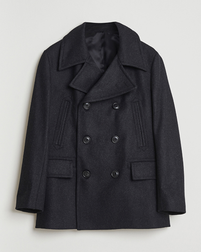 Tiger of Sweden Mahler Wool/Cashmere Peacoat Charcoal – Grå