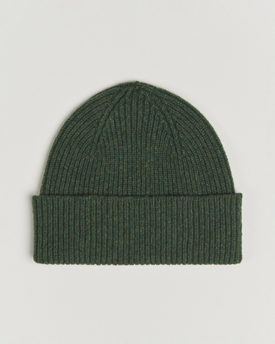 Robert Mackie Clyde Lambswool Beanie Green – Grön