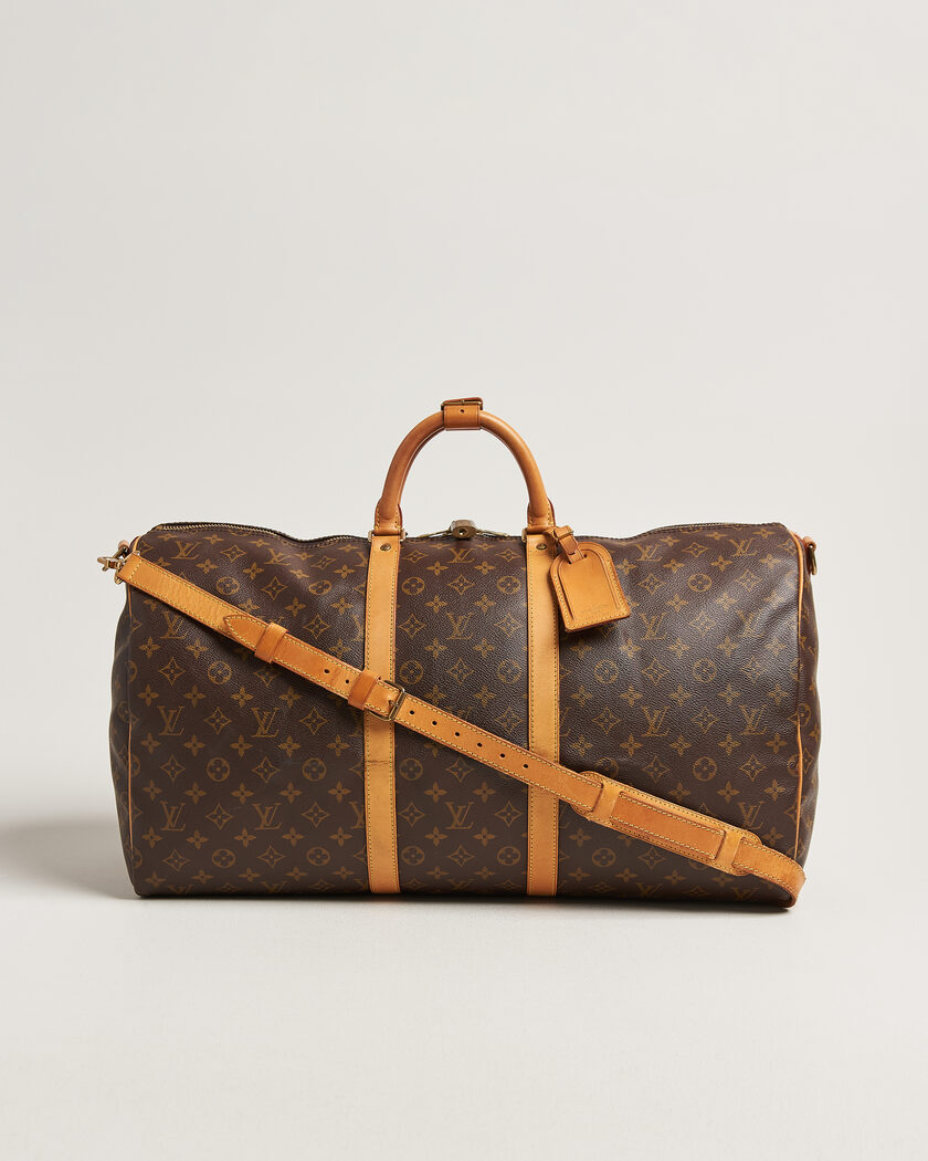 Louis Vuitton Pre-Owned Keepall Bandoulière 55 Monogram – Brun