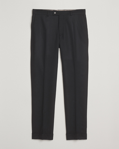 Morris Jack Flannel Trousers Black – Svart