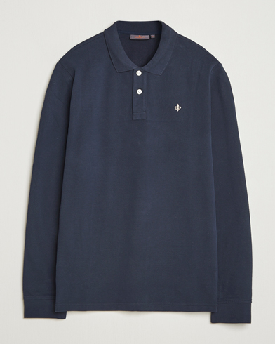 Morris Camden Long Sleeve Polo Shirt Navy – Blå