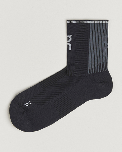 ON Performance Run Sock Mid Black, Herr, Strumpor, Svart, Storlek L