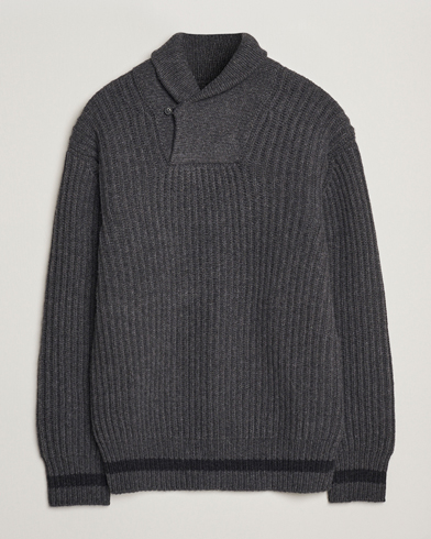 Herr | Filson | Filson Bristol Shawl Neck Sweater Grey